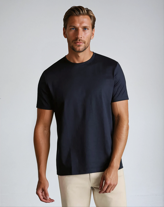 Felix | Supima T-Shirt – Marineblau