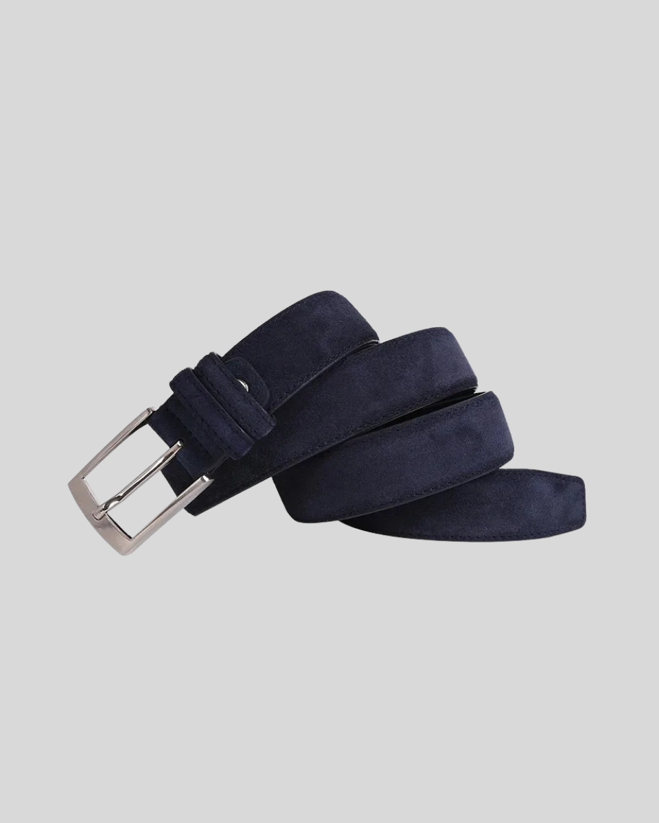 Finn | Suedine Gürtel – Marineblau