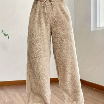 Fleece-Hose mit Hohem Bund