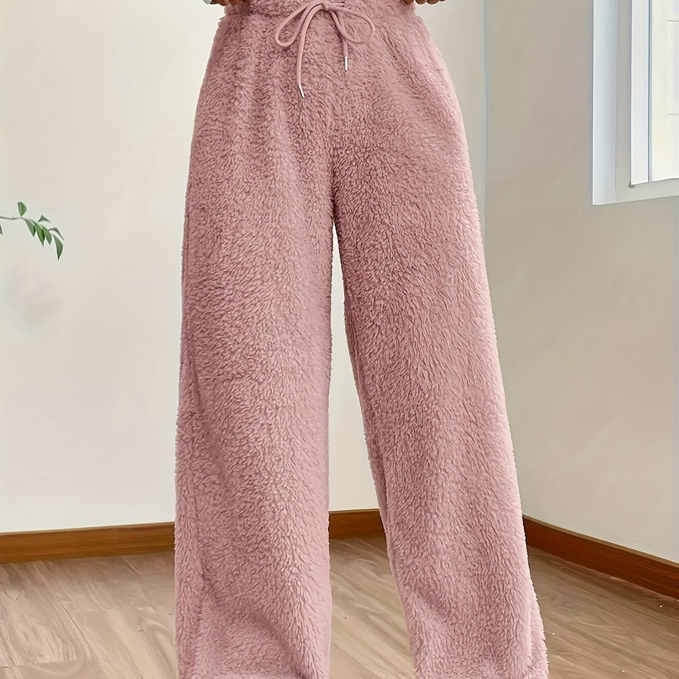 Fleece-Hose mit Hohem Bund