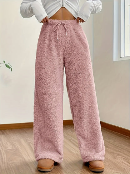 Fleece-Hose mit Hohem Bund