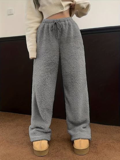 Fleece-Hose mit Hohem Bund