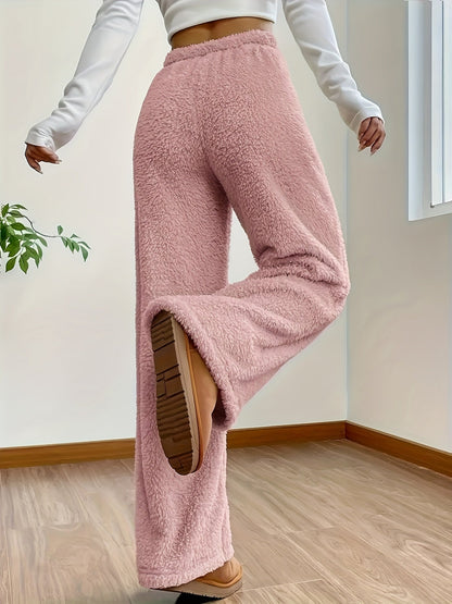 Fleece-Hose mit Hohem Bund