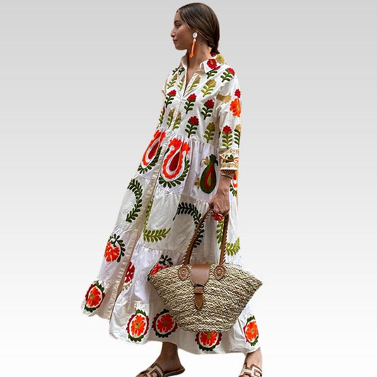 Florentina - Bedrucktes Maxikleid