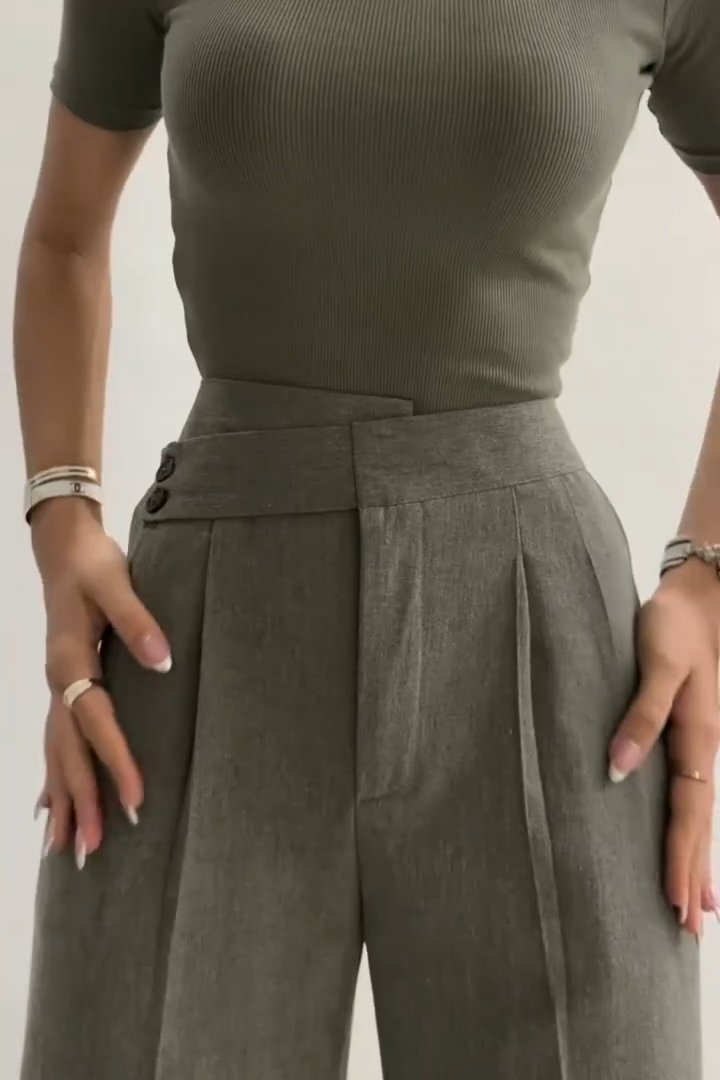Hose mit asymmetrischem Bund – Stilvoll & Bequem