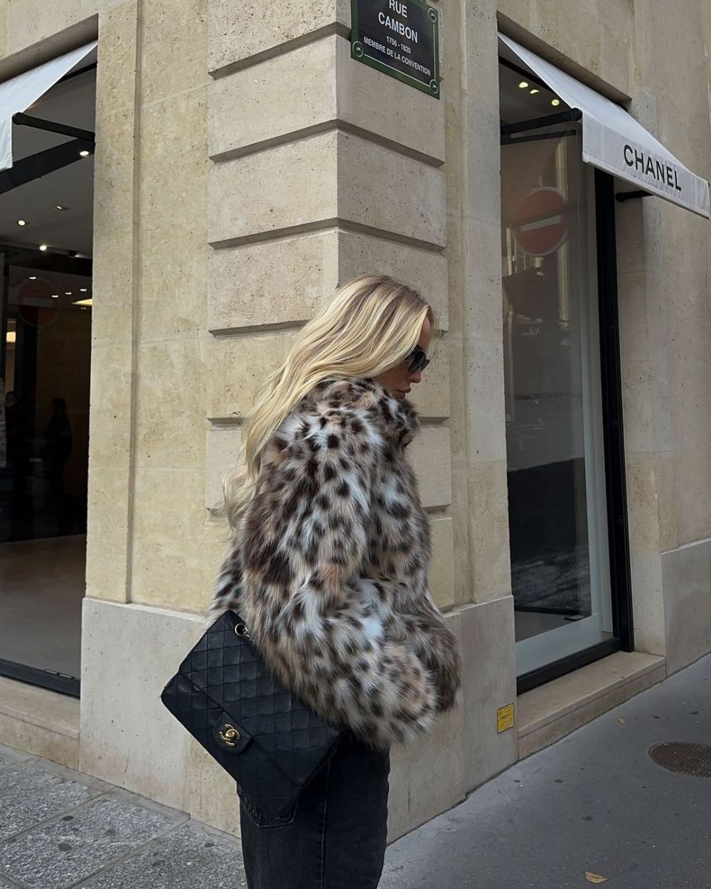 Leopard Faux-PelzMantel