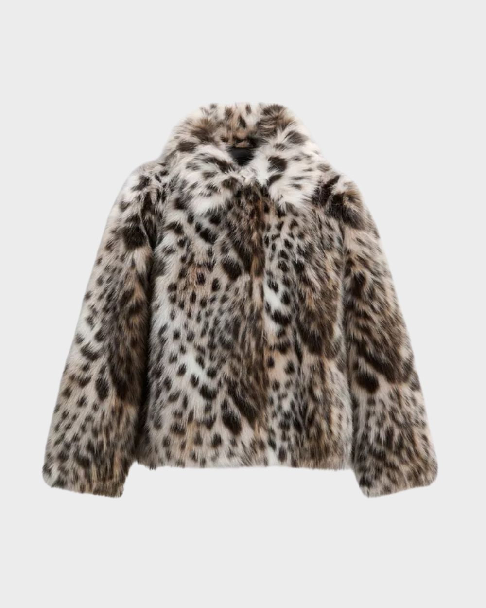 Leopard Faux-PelzMantel