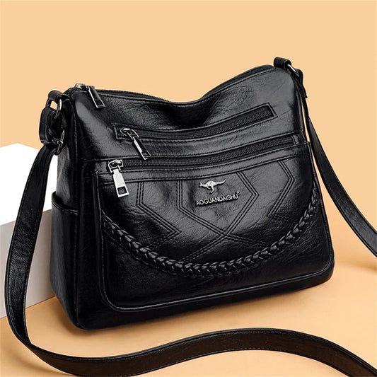 Lilie | Elegante, weiche Leder Crossbody-Tasche