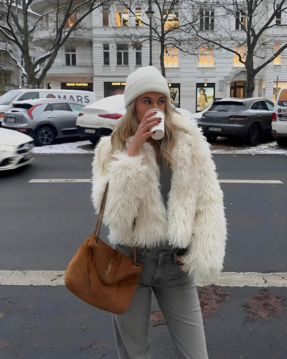 Maddalena Faux-Fur Mantel