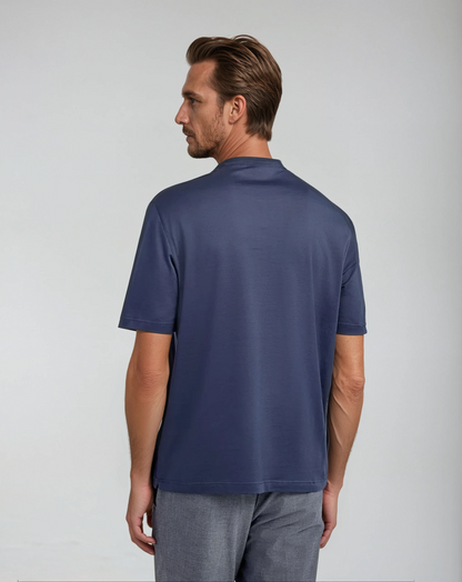 Malte | Supima T-Shirt – Tiefblau
