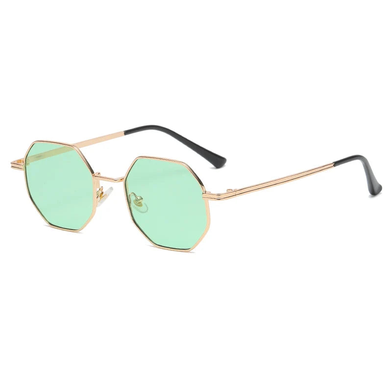 Mika | Polygonale Metall Sonnenbrille