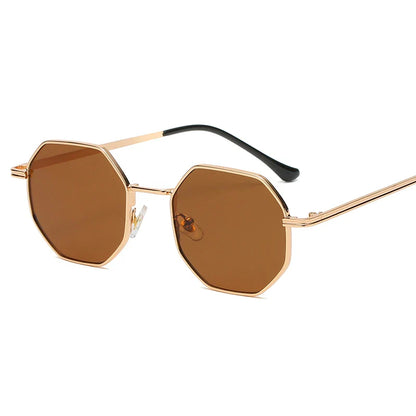 Mika | Polygonale Metall Sonnenbrille