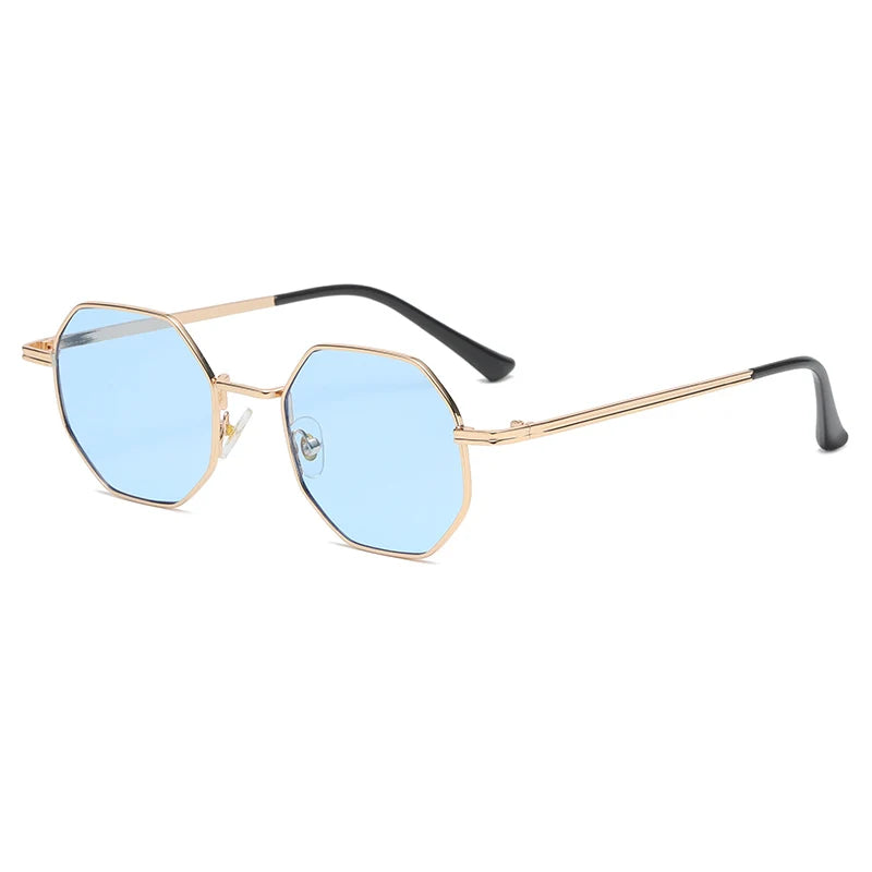 Mika | Polygonale Metall Sonnenbrille