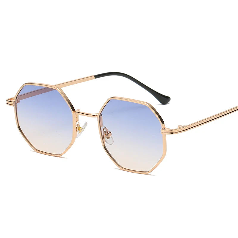 Mika | Polygonale Metall Sonnenbrille
