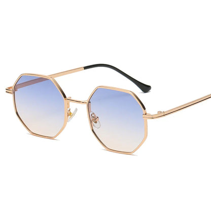 Mika | Polygonale Metall Sonnenbrille