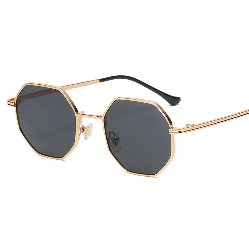 Mika | Polygonale Metall Sonnenbrille