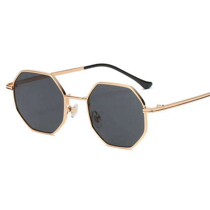 Mika | Polygonale Metall Sonnenbrille