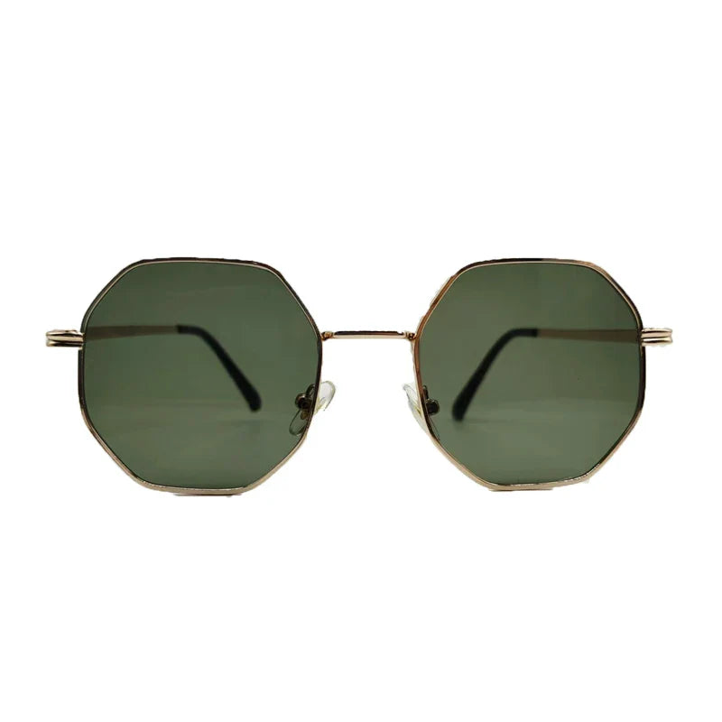 Mika | Polygonale Metall Sonnenbrille