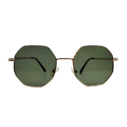 Mika | Polygonale Metall Sonnenbrille