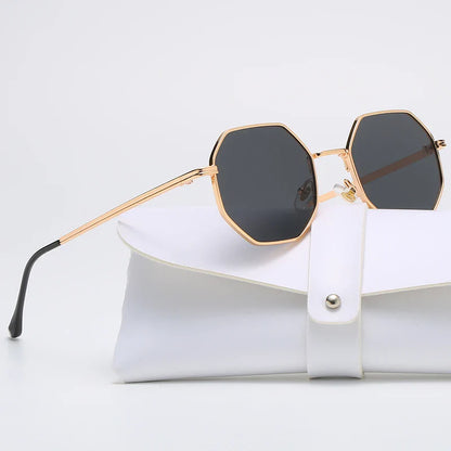 Mika | Polygonale Metall Sonnenbrille