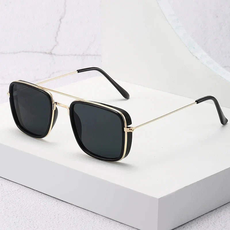 Nerio | Kleine Quadratische Retro Sonnenbrille