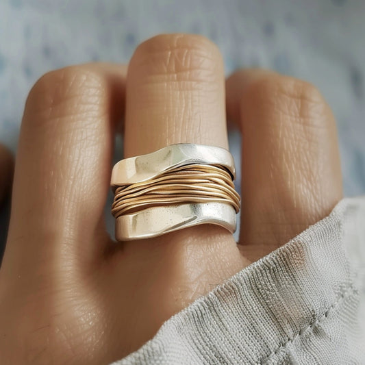 Noa | Ring mit feinem Draht-Detail