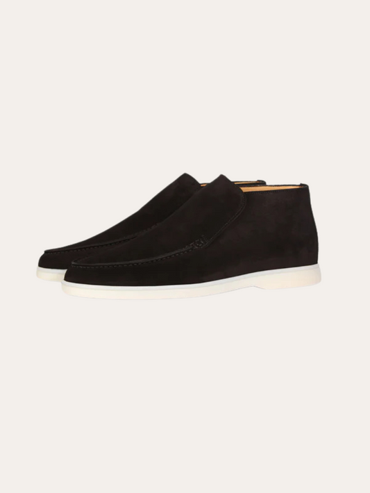 Noir | Schwarzen Wildleder Loafer