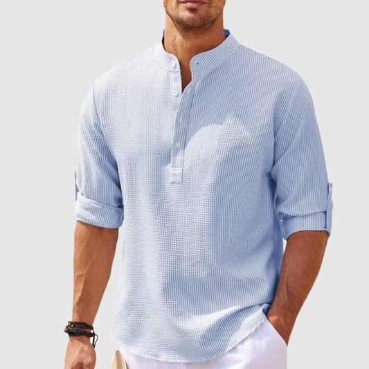 Positano | Leinen Henley Shirt