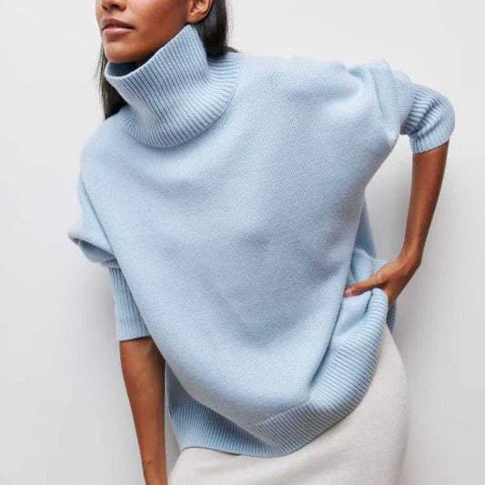 Romy | Trendige Oversized Rollkragenpullover für kalte Tage