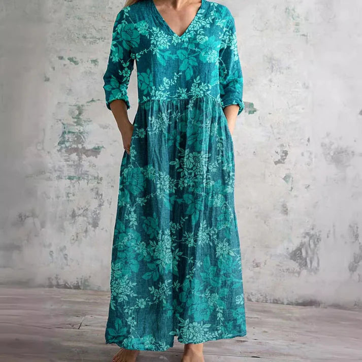Roya – Blumenprint-Kleid für elegante Leichtigkeit