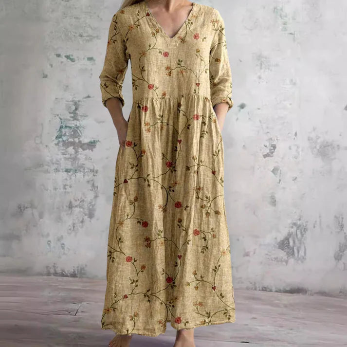 Roya – Blumenprint-Kleid für elegante Leichtigkeit