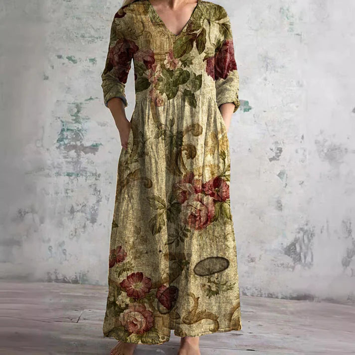 Roya – Blumenprint-Kleid für elegante Leichtigkeit