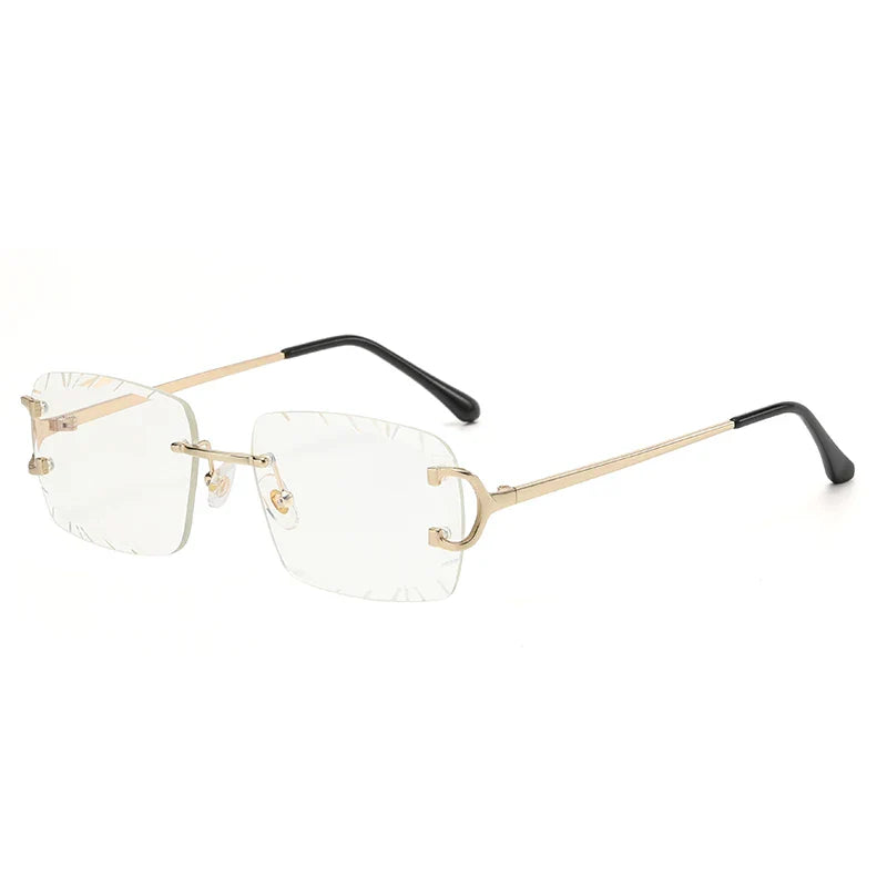 Savio | Rechteckige Sonnenbrille Randlos