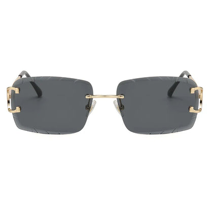 Savio | Rechteckige Sonnenbrille Randlos