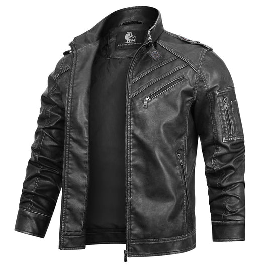 Sebastian | Premium Lederjacke mit Handgefertigter Stickerei