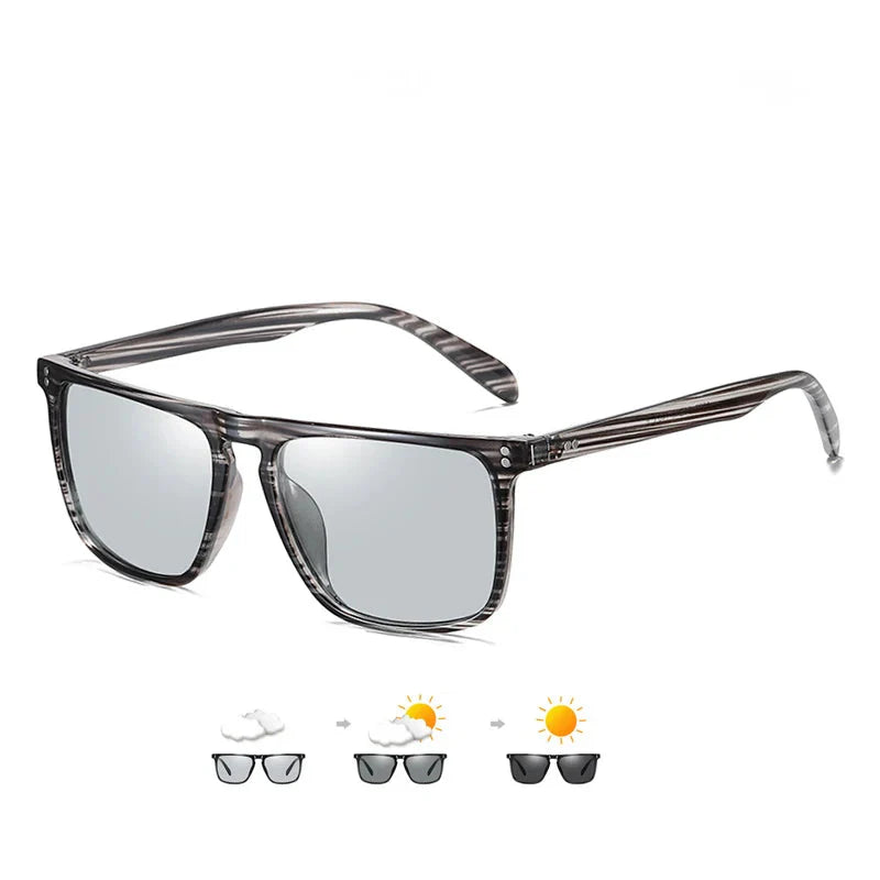 Siro | Quadratische Sonnenbrille Photochromatisch
