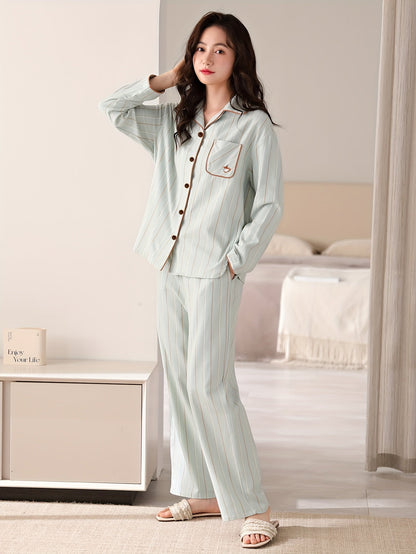Sophie | Gestreiftes Pyjama-Set für Paare
