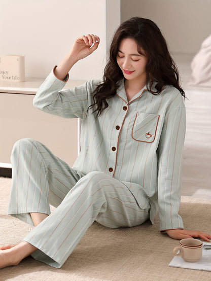 Sophie | Gestreiftes Pyjama-Set für Paare