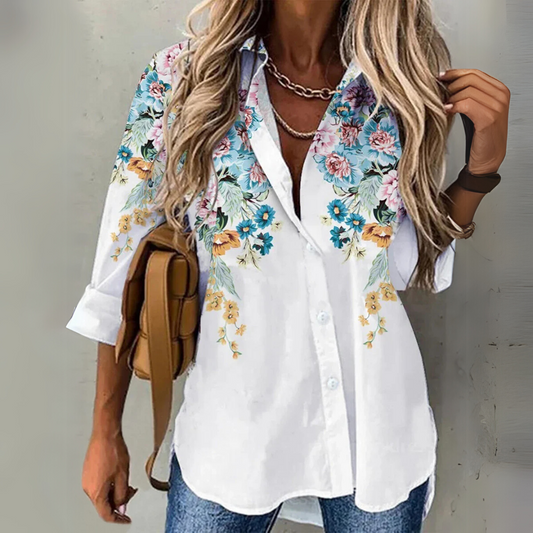 Viola | Stilvolle Kontrastbluse