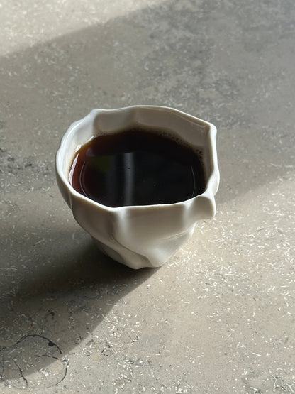 Weisse Espressotasse