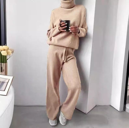 Yara - 2-teiliges Set, Pullover mit Rollkragen und lange Hose