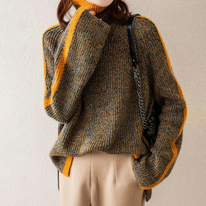 Zoé | Pullover mit rollkragen aus strick